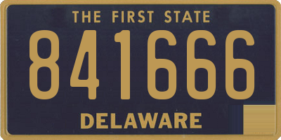 DE license plate 841666