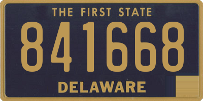 DE license plate 841668