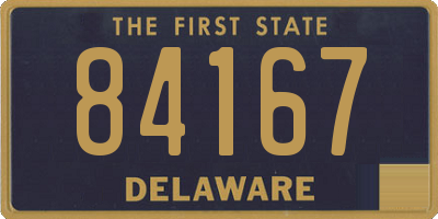 DE license plate 84167