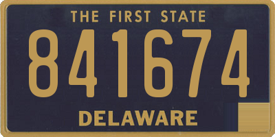 DE license plate 841674