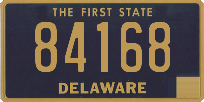 DE license plate 84168