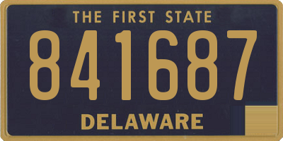 DE license plate 841687