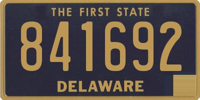DE license plate 841692