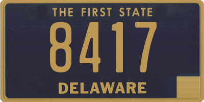 DE license plate 8417