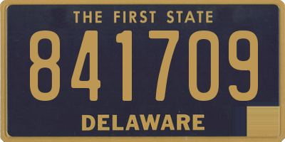 DE license plate 841709