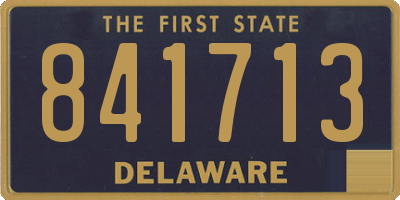 DE license plate 841713