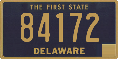 DE license plate 84172