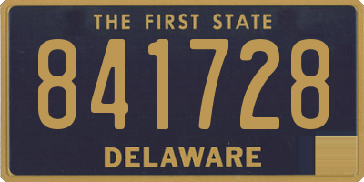 DE license plate 841728