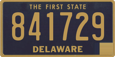 DE license plate 841729