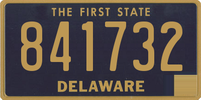 DE license plate 841732