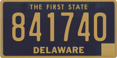 DE license plate 841740