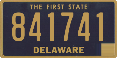 DE license plate 841741