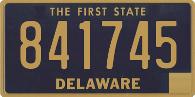 DE license plate 841745