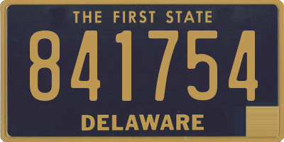 DE license plate 841754