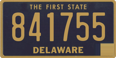DE license plate 841755