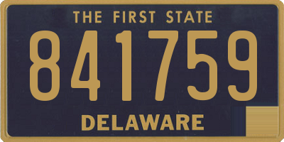 DE license plate 841759