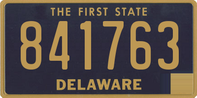 DE license plate 841763