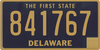DE license plate 841767