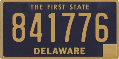 DE license plate 841776
