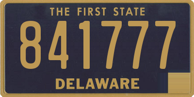 DE license plate 841777
