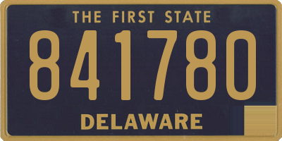 DE license plate 841780