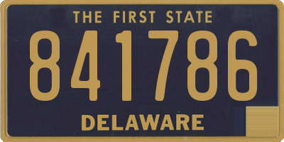 DE license plate 841786
