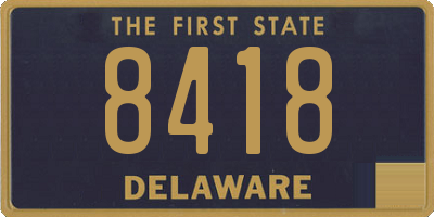 DE license plate 8418