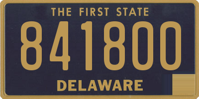 DE license plate 841800