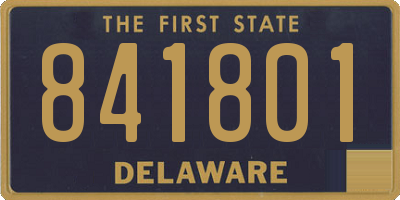 DE license plate 841801