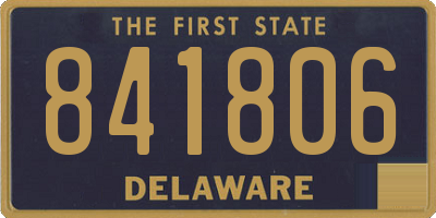 DE license plate 841806