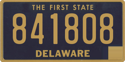 DE license plate 841808