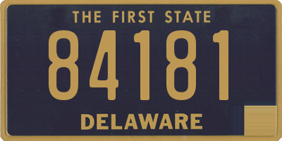 DE license plate 84181