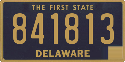 DE license plate 841813
