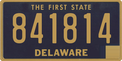 DE license plate 841814