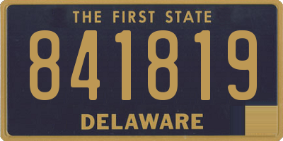 DE license plate 841819