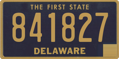 DE license plate 841827