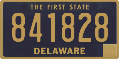 DE license plate 841828