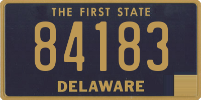 DE license plate 84183