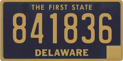 DE license plate 841836