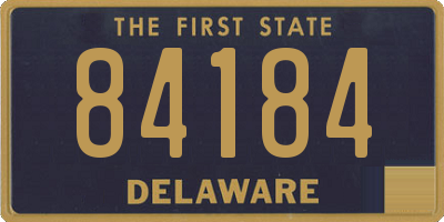 DE license plate 84184