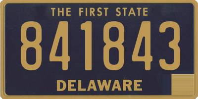 DE license plate 841843