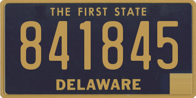 DE license plate 841845