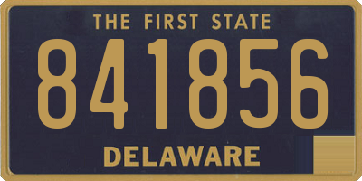DE license plate 841856