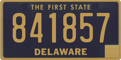 DE license plate 841857
