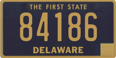 DE license plate 84186