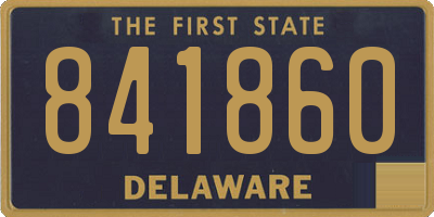 DE license plate 841860