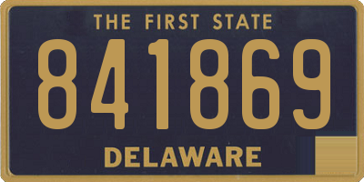DE license plate 841869