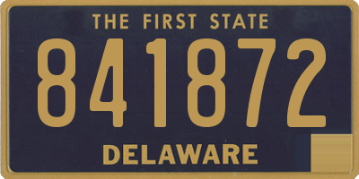 DE license plate 841872