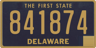 DE license plate 841874