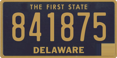 DE license plate 841875